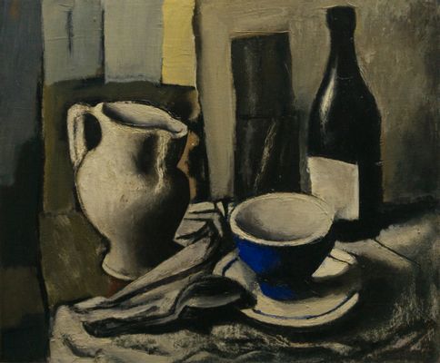 Mario Sironi - Still life with blue cup