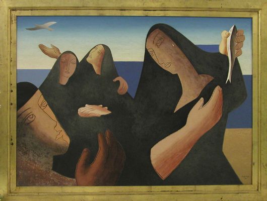 Leopold Survage - Fisherwomen of Collioure