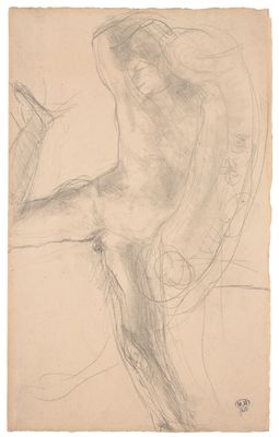 Auguste Rodin - Naked woman balancing on her left leg