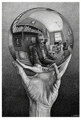 Maurits Cornelis Escher - Hand with reflective sphere