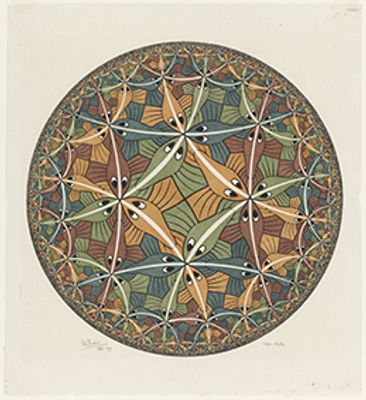 Maurits Cornelis Escher - Limit of the Circle III