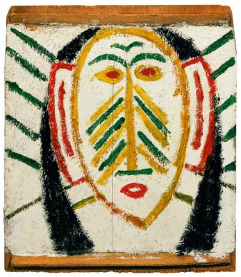 Pablo Picasso - Colorful Indian head