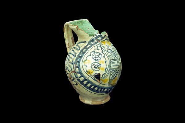 Medieval Section. Mug with floral decoration