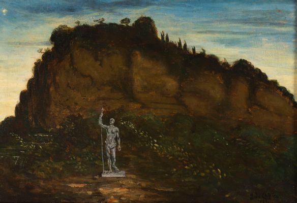 Giorgio de Chirico - Metaphysical memory of the Rocca of Orvieto