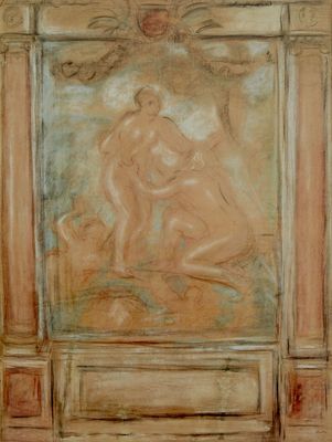 Pierre-Auguste Renoir - El Saona desemboca en los brazos del Ródano