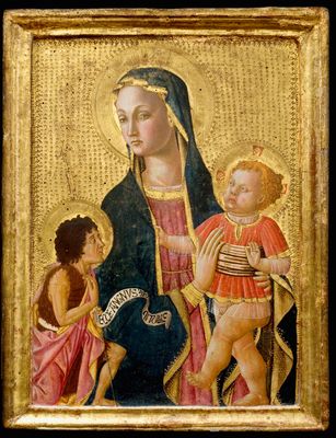 Madonna and Child, Saint John the Baptist