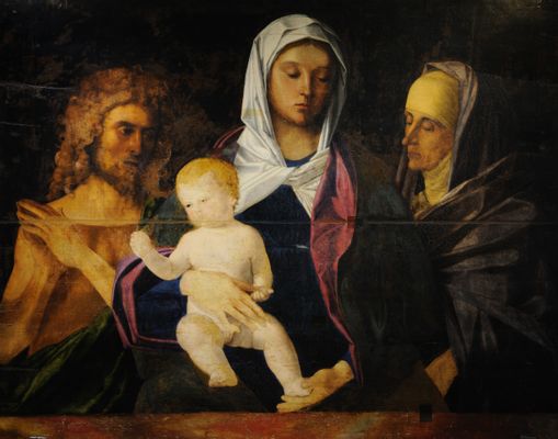 Giovanni Bellini - Vierge à l'enfant, saint Jean-Baptiste et sainte Anne