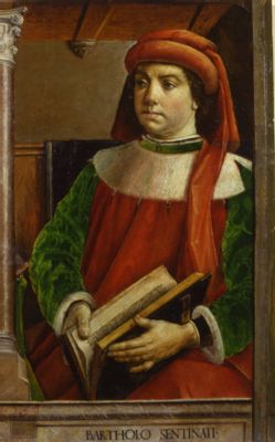 Giusto di Gand; Pedro Berruguete - Bartolo from Sassoferrato