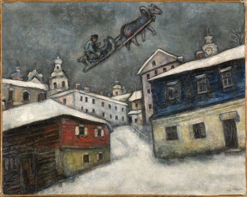 Marc Chagall - pueblo ruso