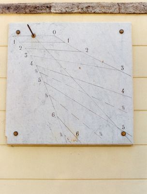 Sundial at Babylonian hours