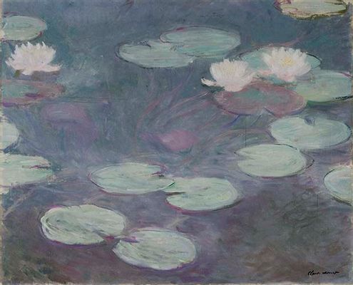 Claude Monet - Rosa Seerosen