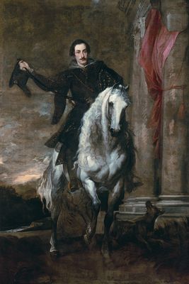Antoon van Dyck - Anton Giulio Brignole - Sal a caballo