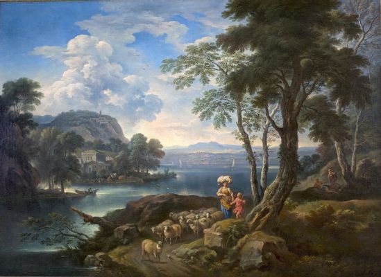 Carlo Antonio Tavella - paisaje del lago