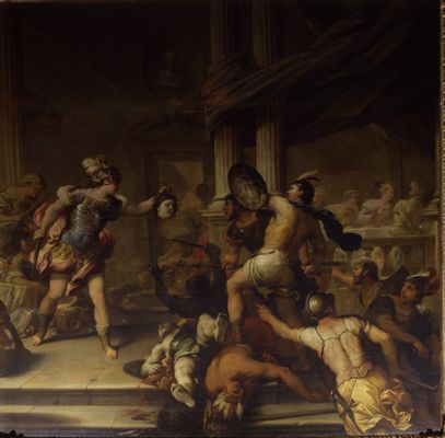 Luca Giordano - Pelea entre Perseo y Phineus