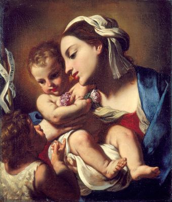 Elisabetta Sirani - virgen con el niño y san giovanni