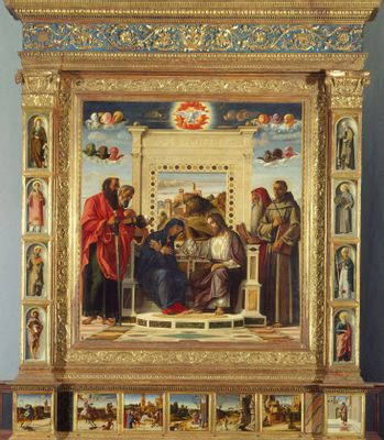 Giovanni Bellini - Coronación de la Virgen