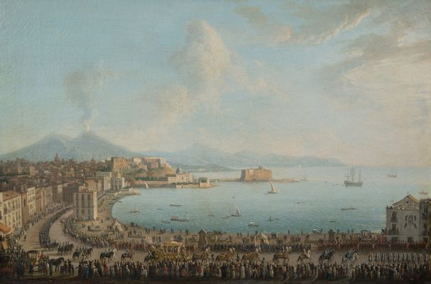 Antonio Joli - The royal procession of Piedigrotta seen from the west