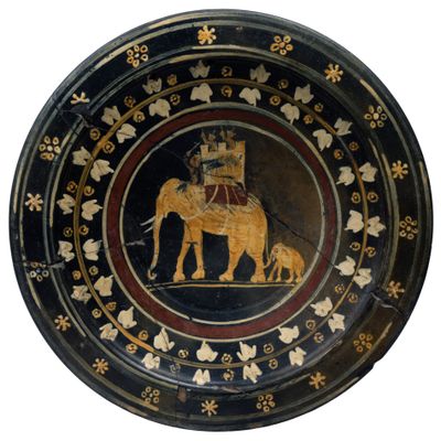  Plate with Elephant