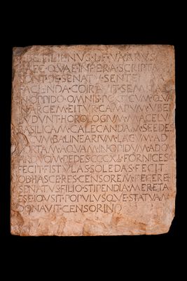 Honorary inscription of the censor Betilieno Varo