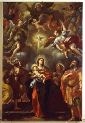 Giacomo del Po - Virgin with child and Saints