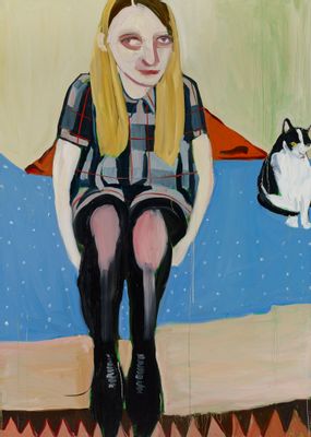 Chantal Joffe - Moll with the Cat