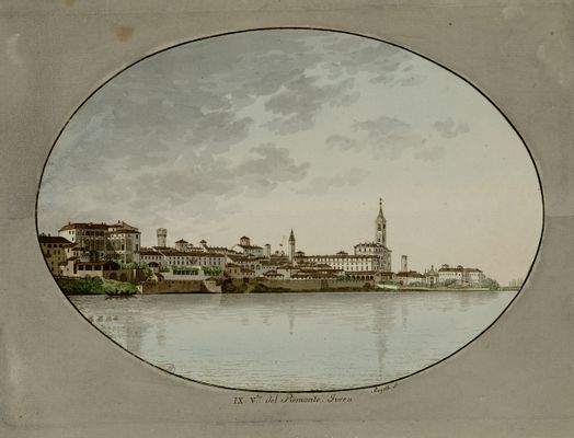 Giuseppe Pietro Bagetti; Luigi Zaccaria Valperga -  View of Ivrea