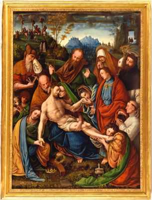 Bernardino Lanino - Lamentation over the dead Christ