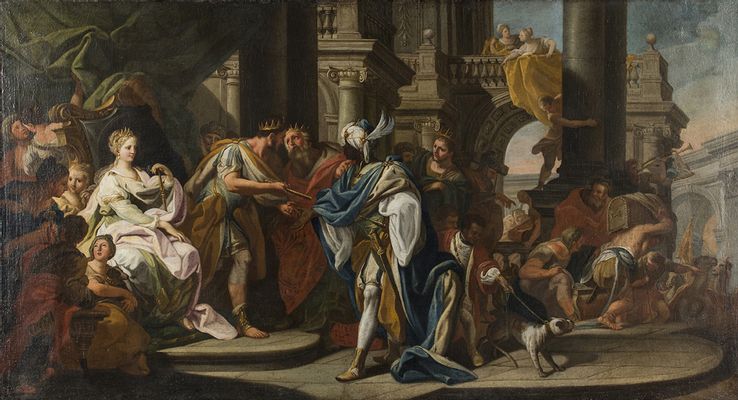 Francesco Solimena - Visita de los Reyes Magos a Herodes
