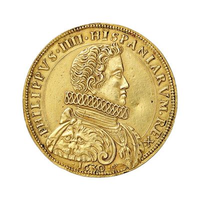Andrea Pellegrino - Medaglia d'oro del re asburgico Filippo IV d Spagna, Duca di Milano