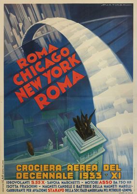 Luigi Martinati - Crociera Aerea del Decennale Roma - Chicago -  New York - Roma 