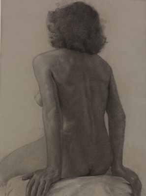 Francesca Devoto - estudio de un desnudo femenino