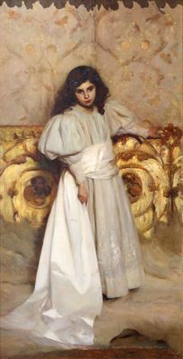 Cesare Tallone - Ritratto della figlia Irene