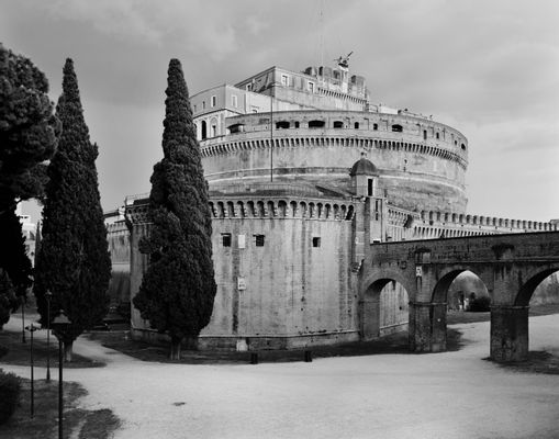 Gabriele Basilico - Veduta del ponte Sant’Angelo e del Vaticano