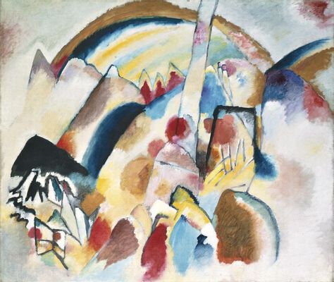 Vasily Kandinsky - Paisaje con manchas rojas, núm. 2