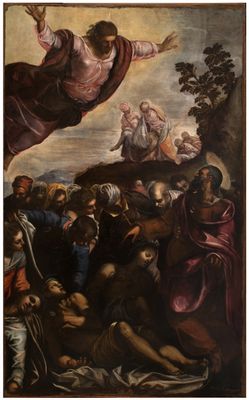 Jacopo Robusti, detto Tintoretto - San Rocco e gli appestati