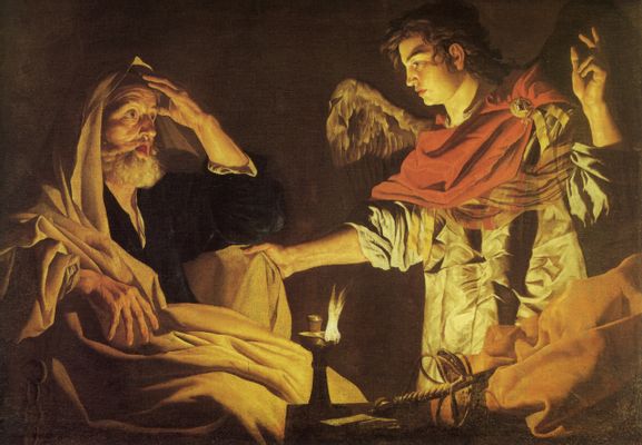 Matthias Stom - Saint Peter freed by the Angel
