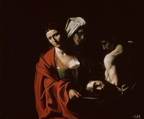 Michelangelo Merisi, detto Caravaggio - Salomé con la testa di Battista