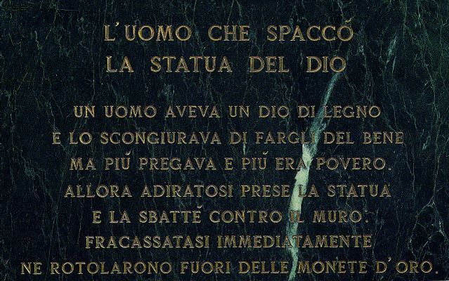 Salvatore Mangione, detto Salvo - The man who broke the statue of God