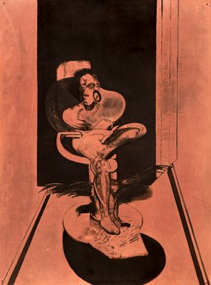 Francis Bacon - Sitzende Figur (dritte von drei Matrizen)