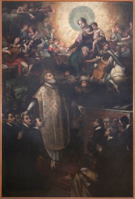 Gaspare Bazzano - San Filippo Neri affida alla Vergine la Congregazione dell’Oratorio