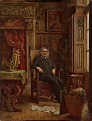 Ignacio de Leon y Escosura - Retrato de Luigi Parmeggiani