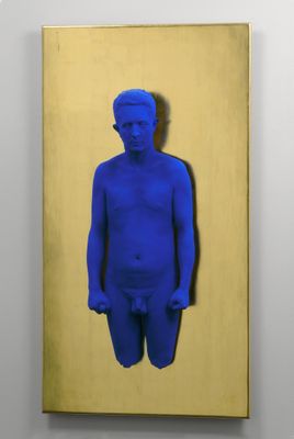 Yves Klein - Portrait Relief of Claude Pascal