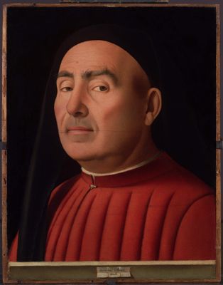 Antonello da Messina - retrato, de, un, hombre