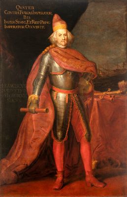 Portrait du Doge Francesco Morosini déguisé en capitaine général de mars