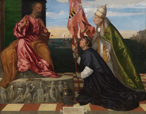 Tiziano Vecellio, detto Tiziano - Jacopo Pesaro presented to St. Peter by Pope Alexander VI
