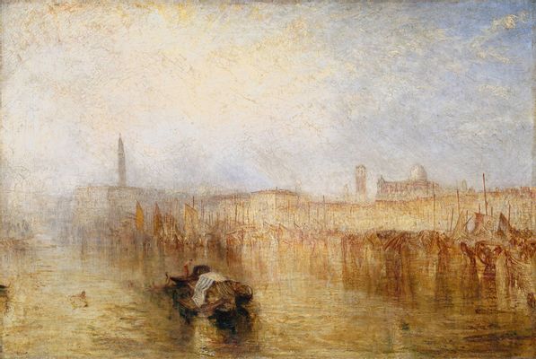 Joseph Mallord; William Turner - Venice Quay, Ducal Palace