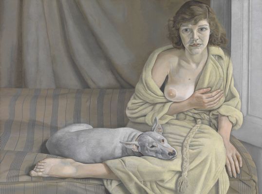 Lucian Freud - Girl with a White Dog