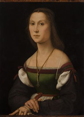 Raffaello Sanzio - Portrait d'une gentille femme appelée La Muta