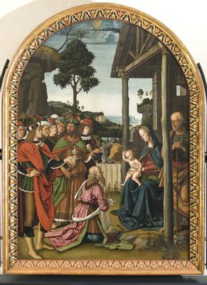 Pietro di Cristoforo Vannucci, detto Perugino - Adoration of the Magi