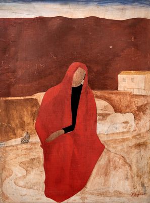 Pietro Bugiani - Madonna with a red cloak